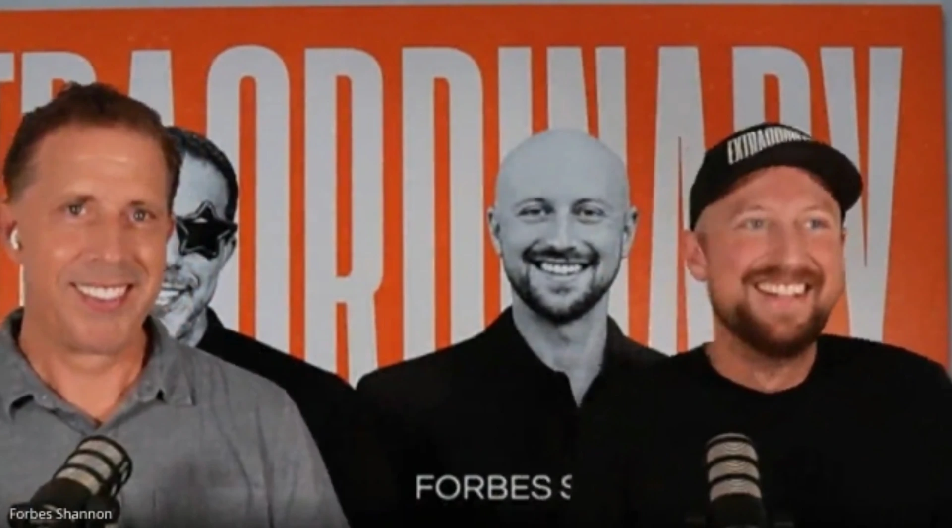Aaron Bare and Forbes Shannon together in the studio